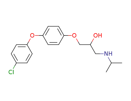 Molecular Structure of 64956-76-9 (2-Propanol, 1-[4-(4-chlorophenoxy)phenoxy]-3-[(1-methylethyl)amino]-)