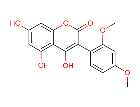 3-(2,4-dimethoxy-phenyl)-4,5,7-trihydroxy-coumarin