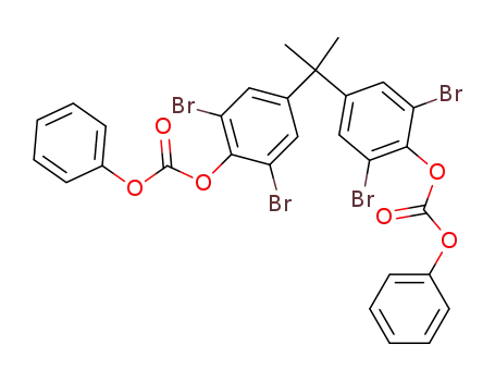 Molecular Structure of 23950-73-4 (2.2-Bis-<4-phenoxycarbonyloxy-3.5-dibrom-phenyl>-propan)