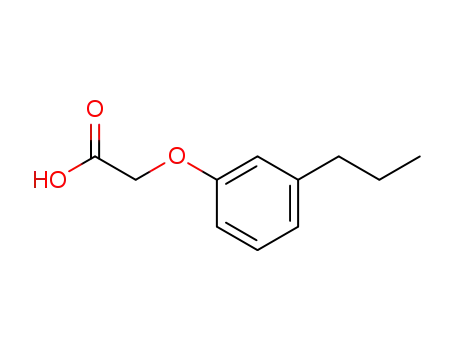 Molecular Structure of 2084-11-9 (Acetic acid, (3-propylphenoxy)-)