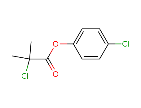 Molecular Structure of 99421-61-1 (α-chloro-isobutyric acid-(4-chloro-phenyl ester))