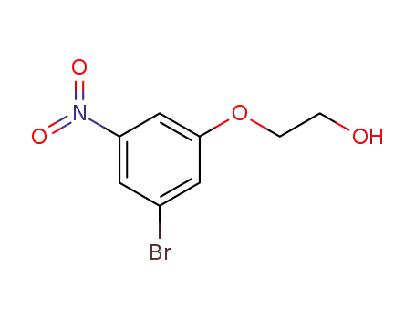 Molecular Structure of 62122-64-9 (Ethanol, 2-(3-bromo-5-nitrophenoxy)-)