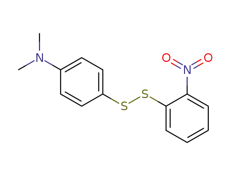 Molecular Structure of 63116-06-3 (Benzenamine, N,N-dimethyl-4-[(2-nitrophenyl)dithio]-)
