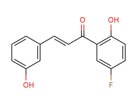 Molecular Structure of 2378-24-7 (5'-fluoro-3,2'-dihydroxy-<i>trans</i>-chalcone)