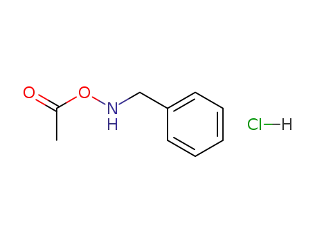 Molecular Structure of 112032-42-5 (Benzenemethanamine, N-(acetyloxy)-, hydrochloride)