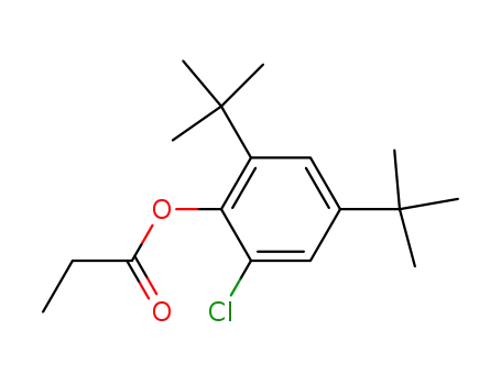 propionic acid-(2,4-di-<i>tert</i>-butyl-6-chloro-phenyl ester)