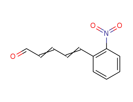 Molecular Structure of 62322-81-0 (2,4-Pentadienal, 5-(2-nitrophenyl)-)
