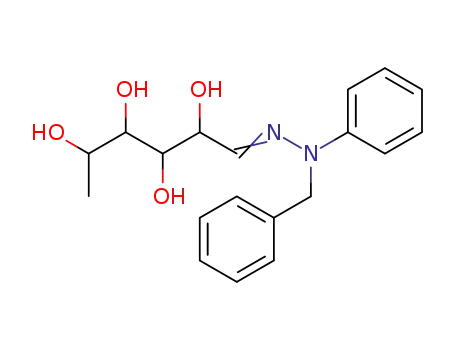 Molecular Structure of 100300-50-3 (rhamnose-phenylbenzylhydrazone)