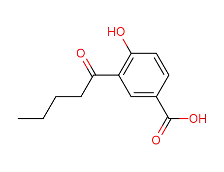Molecular Structure of 20031-96-3 (4-hydroxy-3-valeryl-benzoic acid)