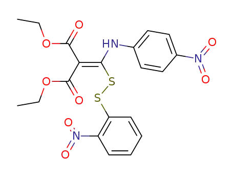 2-[(4-Nitro-phenylamino)-(2-nitro-phenyldisulfanyl)-methylene]-malonic acid diethyl ester