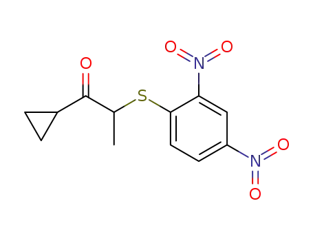 <1-(2,4-Dinitro-benzolsulfenyl)-ethyl>-cyclopropyl-keton