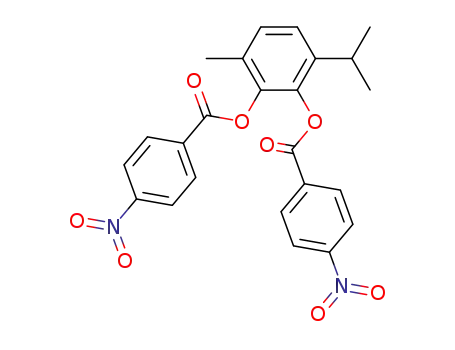 1-isopropyl-4-methyl-2,3-bis-(4-nitro-benzoyloxy)-benzene