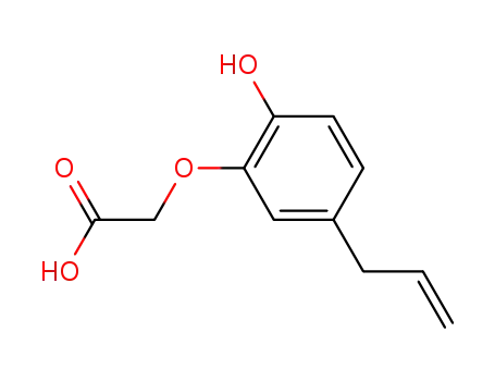 Molecular Structure of 99865-65-3 ((5-allyl-2-hydroxy-phenoxy)-acetic acid)