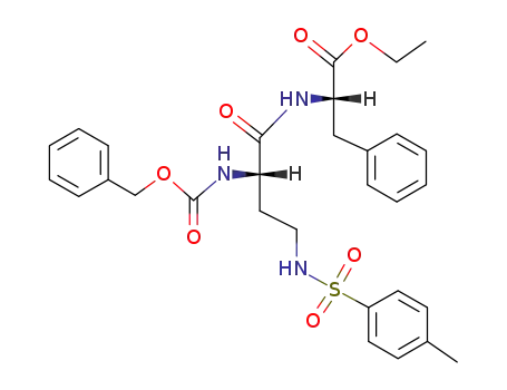 <i>N</i>-[(<i>S</i>)-2-benzyloxycarbonylamino-4-(toluene-4-sulfonylamino)-butyryl]-L-phenylalanine ethyl ester
