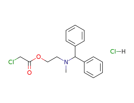 1-(benzhydryl-methyl-amino)-2-chloroacetoxy-ethane; hydrochloride