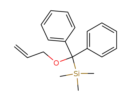 Molecular Structure of 51519-03-0 (Silane, [diphenyl(2-propenyloxy)methyl]trimethyl-)
