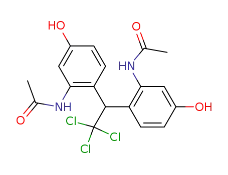 Molecular Structure of 875876-22-5 (2,2-bis-(2-acetylamino-4-hydroxy-phenyl)-1,1,1-trichloro-ethane)