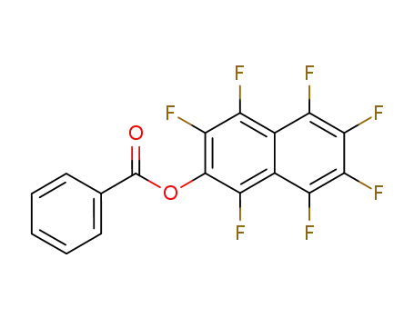 2-Benzoyloxyheptafluornaphthalin