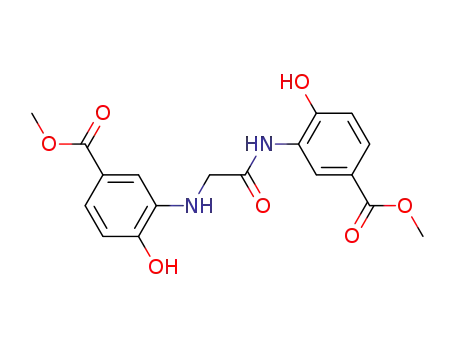 4-hydroxy-3-{[<i>N</i>-(2-hydroxy-5-methoxycarbonyl-phenyl)-glycyl]-amino}-benzoic acid methyl ester