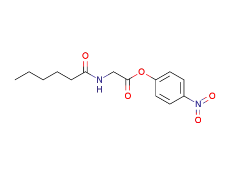 Molecular Structure of 7685-82-7 (Glycine, N-(1-oxohexyl)-, 4-nitrophenyl ester)