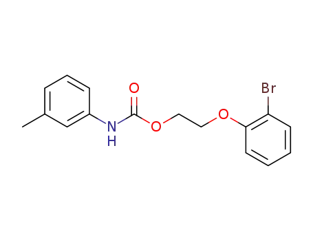 Carbamic acid, (3-methylphenyl)-, 2-(2-bromophenoxy)ethyl ester
