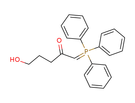 Molecular Structure of 62912-16-7 (2-Pentanone, 5-hydroxy-1-(triphenylphosphoranylidene)-)