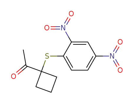 1-Acetyl-1-<2,4-dinitro-benzolsulfenyl>-cyclobutan