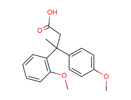 3-(2-methoxy-phenyl)-3-(4-methoxy-phenyl)-butyric acid