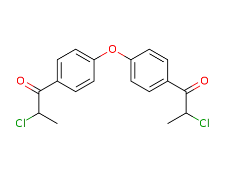 Molecular Structure of 75594-24-0 (bis-[4-(2-chloro-propionyl)-phenyl]-ether)