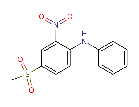Molecular Structure of 16588-01-5 ((4-methanesulfonyl-2-nitro-phenyl)-phenyl-amine)