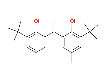 Molecular Structure of 4773-40-4 (Phenol, 2,2'-ethylidenebis[6-(1,1-dimethylethyl)-4-methyl-)