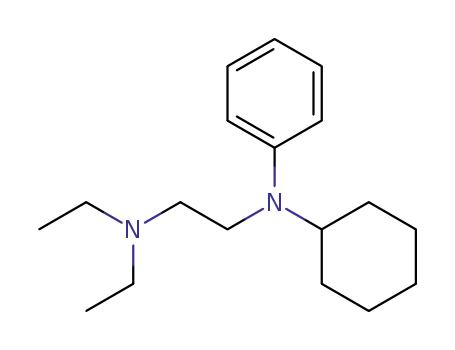 Molecular Structure of 2933-12-2 (<i>N</i>,<i>N</i>-diethyl-<i>N</i>'-cyclohexyl-<i>N</i>'-phenyl-ethylenediamine)