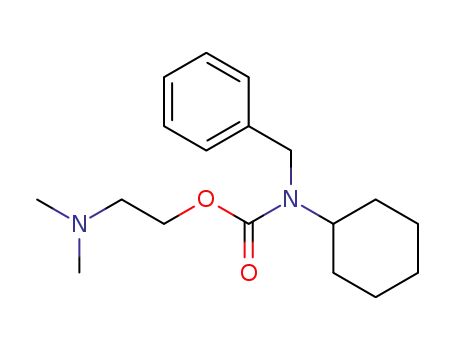 Molecular Structure of 101872-61-1 (benzyl-cyclohexyl-carbamic acid-(2-dimethylamino-ethyl ester))