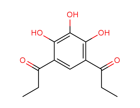 Molecular Structure of 3811-86-7 (4,6-Dipropionyl-pyrogallol)