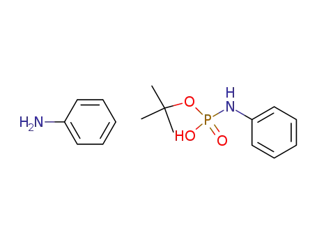 phenyl-amidophosphoric acid mono-<i>tert</i>-butyl ester; compound with aniline