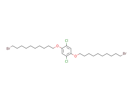 Molecular Structure of 114446-88-7 (1,4-bis-(10-bromo-decyloxy)-2,5-dichloro-benzene)