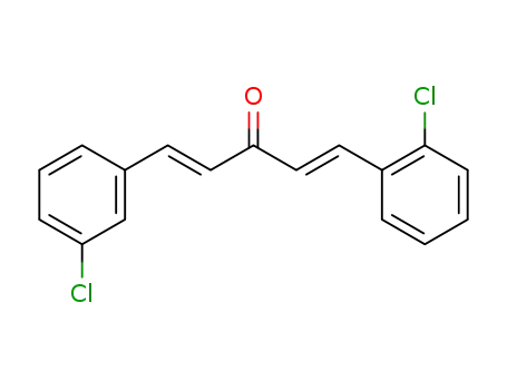 1-(2-chloro-phenyl)-5-(3-chloro-phenyl)-penta-1,4-dien-3-one