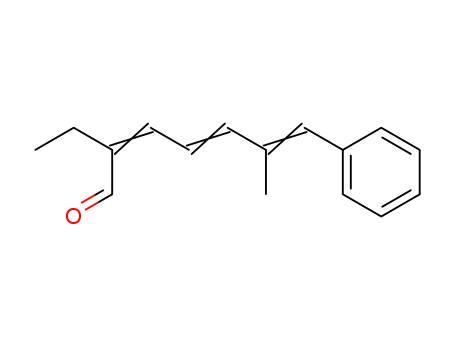 Molecular Structure of 101430-93-7 (2-ethyl-6-methyl-7ξ-phenyl-hepta-2ξ,4ξ,6-trienal)