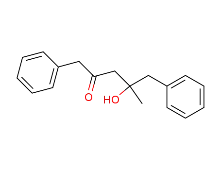 Molecular Structure of 53189-96-1 (2-Pentanone, 4-hydroxy-4-methyl-1,5-diphenyl-)
