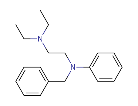 Molecular Structure of 10019-18-8 (1,2-Ethanediamine,N1,N1-diethyl-N2-phenyl-N2-(phenylmethyl)-)