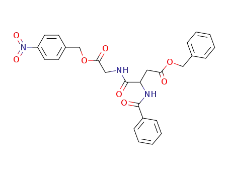 (N-Benzoyl-β-benzyl-α-DL-aspartyl)-glycin-p-nitrobenzylester