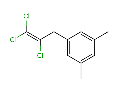 Molecular Structure of 17078-17-0 (Benzene, 1,3-dimethyl-5-(2,3,3-trichloro-2-propenyl)-)