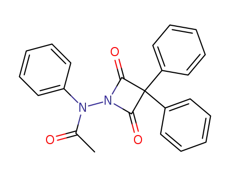 1-(<i>N</i>-acetyl-anilino)-3,3-diphenyl-azetidine-2,4-dione