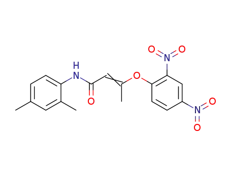 Molecular Structure of 35451-83-3 ((Z)-3-(2,4-Dinitro-phenoxy)-but-2-enoic acid (2,4-dimethyl-phenyl)-amide)