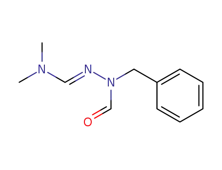 Molecular Structure of 78123-49-6 (formic acid-(benzyl-dimethylaminomethylene-hydrazide))
