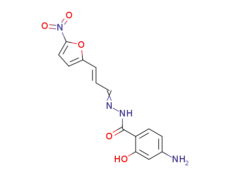 4-amino-2-hydroxy-benzoic acid-[3<i>t</i>-(5-nitro-[2]furyl)-allylidenehydrazide]