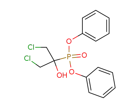 Molecular Structure of 71998-25-9 ((β,β'-dichloro-α-hydroxy-isopropyl)-phosphonic acid diphenyl ester)
