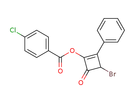 4-Chloro-benzoic acid 3-bromo-4-oxo-2-phenyl-cyclobut-1-enyl ester