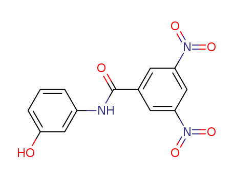 Molecular Structure of 99847-33-3 (Benzamide, N-(3-hydroxyphenyl)-3,5-dinitro-)