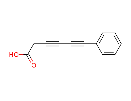 Molecular Structure of 92024-81-2 (6-phenyl-hexa-3,5-diynoic acid)